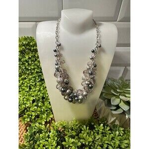 Premier Design Necklace Pearls Silver Chain